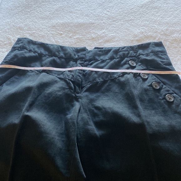 Elevenses (Anthropologie) black flare pants. Size 10. Zipper front with pockets. - Picture 9 of 10